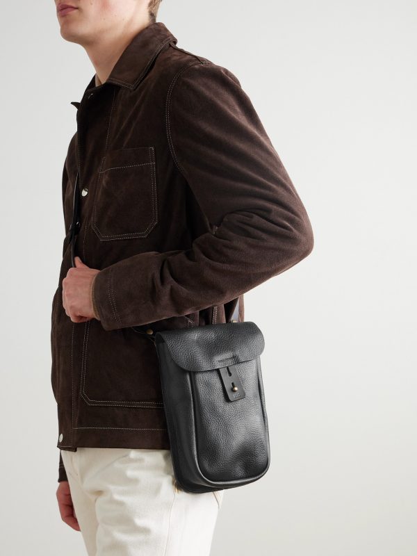 Cartel Cartouchière Full-Grain Leather Messenger Bag - OU