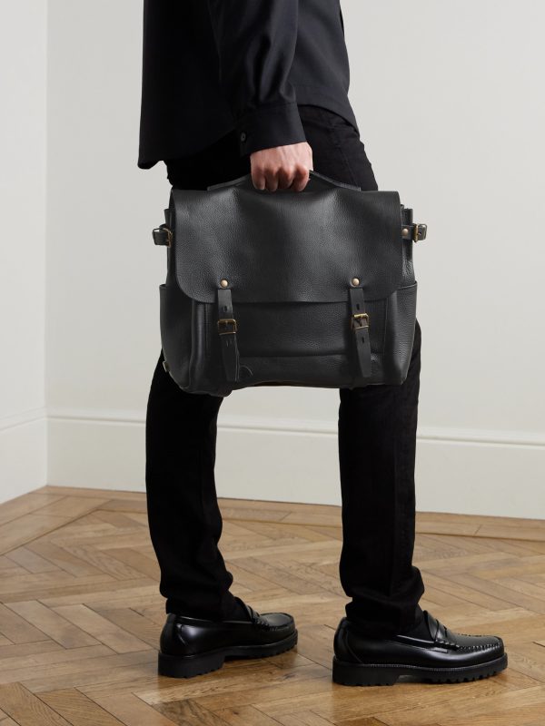 Éclair Full-Grain Leather Messenger Bag - OU