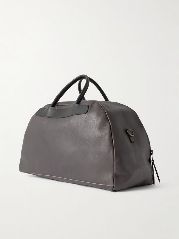 Bowling Full-Grain Leather Weekend Bag - BK