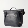 Lucien Full-Grain Leather Messenger Bag - BK