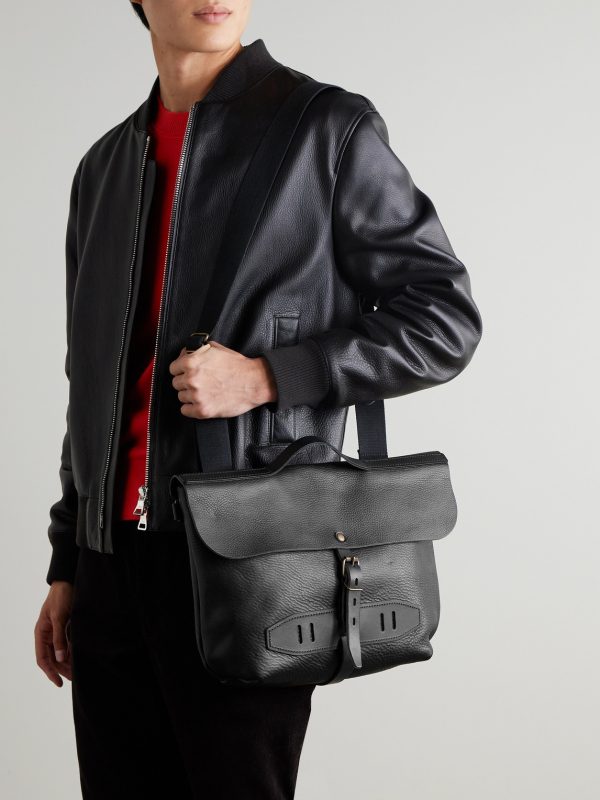 Lucien Full-Grain Leather Messenger Bag - OU