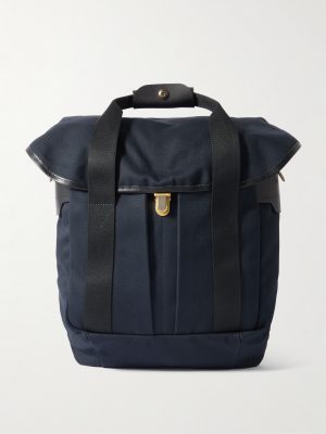 Chiloé Leather-Trimmed Waxed Cotton-Canvas Backpack Chiloé Leather-Trimmed Waxed Cotton-Canvas Backpack