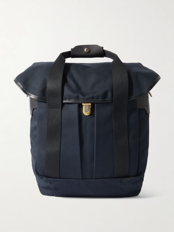 Chiloé Leather-Trimmed Waxed Cotton-Canvas Backpack Chiloé Leather-Trimmed Waxed Cotton-Canvas Backpack
