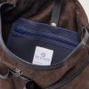 Fisherman's Musette Leather-Trimmed Suede Messenger Bag - E1 Fisherman's Musette Leather-Trimmed Suede Messenger Bag - E1