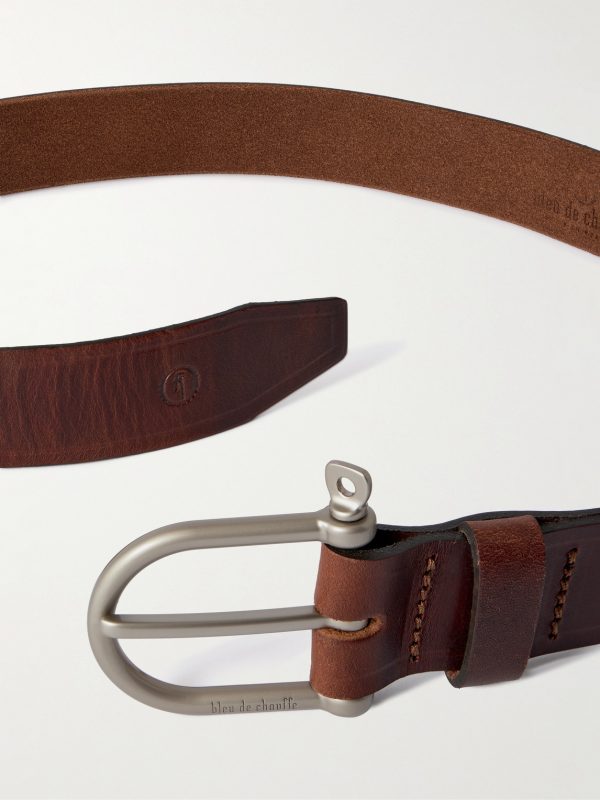 3.5cm Manille Leather Belt - E1