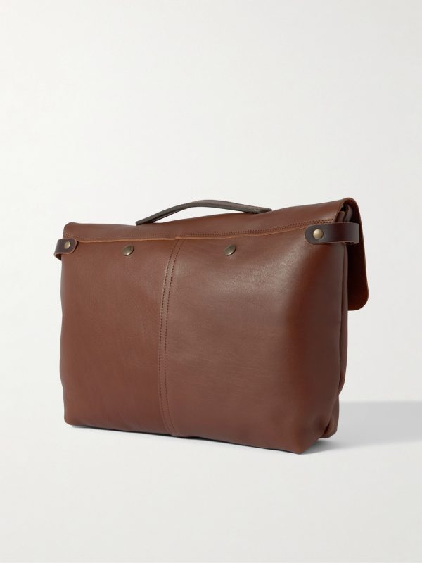 Lucien Full-Grain Leather Messenger Bag - BK Lucien Full-Grain Leather Messenger Bag - BK