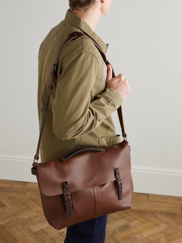 Lucien Full-Grain Leather Messenger Bag - OU Lucien Full-Grain Leather Messenger Bag - OU