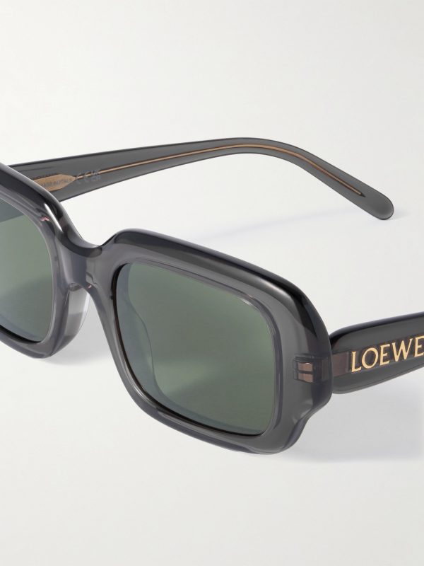 Rectangular-Frame Acetate Sunglasses - CU