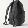 Scramble Leather-Trimmed Nylon Oxford, Twill and Shell Backpack - BK