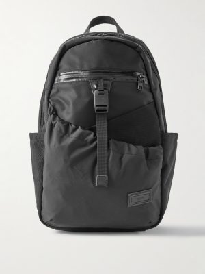Scramble Leather-Trimmed Nylon Oxford, Twill and Shell Backpack Scramble Leather-Trimmed Nylon Oxford, Twill and Shell Backpack