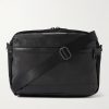 Progress Leather-Trimmed Coated Nylon-Twill Messenger Bag Progress Leather-Trimmed Coated Nylon-Twill Messenger Bag