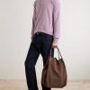 Bale Extra-Large Leather-Trimmed Full-Grain Nubuck Tote Bag - OU