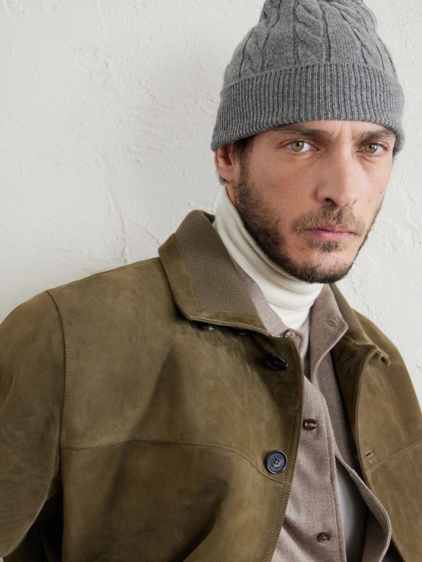 Cedar Cable-Knit Cashmere Beanie - FR