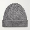 Cedar Cable-Knit Cashmere Beanie
