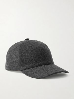 Logo-Embroidered Storm System Baby Cashmere Baseball Cap Logo-Embroidered Storm System Baby Cashmere Baseball Cap