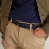 3cm Braided Leather and Cord Belt - FR