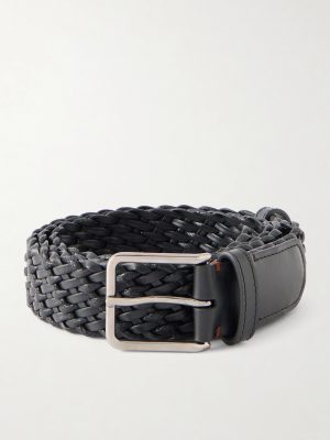 3cm Braided Leather and Cord Belt