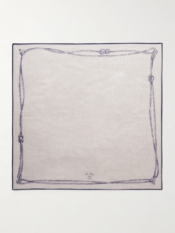 Embroidered Cashmere and Silk-Blend Voile Scarf - FR