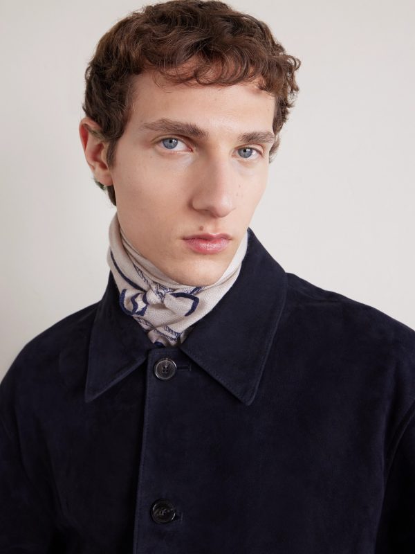 Embroidered Cashmere and Silk-Blend Voile Scarf - OU