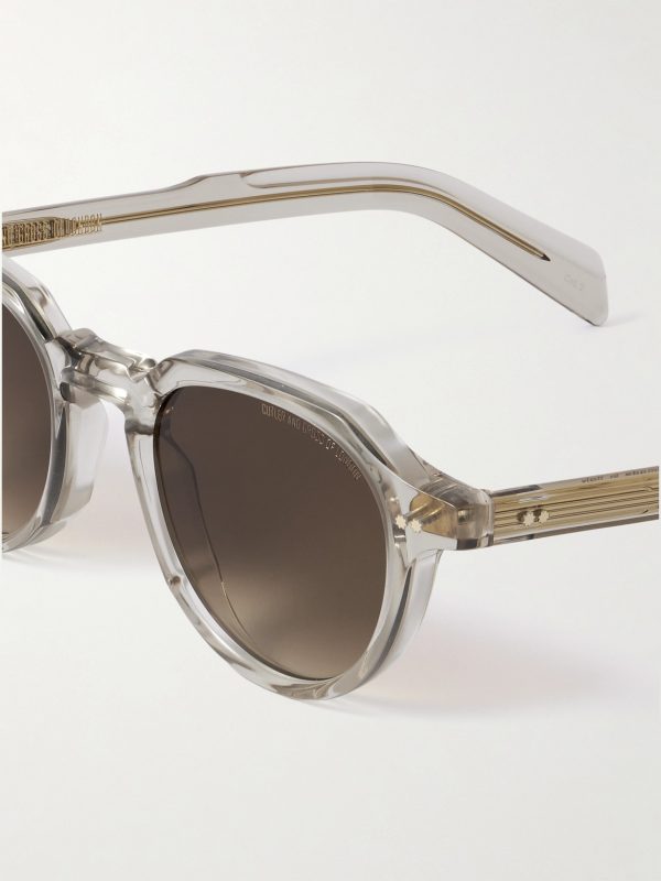 GR06 Round-Frame Acetate Sunglasses - CU GR06 Round-Frame Acetate Sunglasses - CU