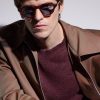 GR06 Round-Frame Tortoiseshell Acetate Sunglasses - BK