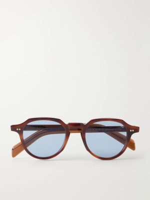 GR06 Round-Frame Tortoiseshell Acetate Sunglasses