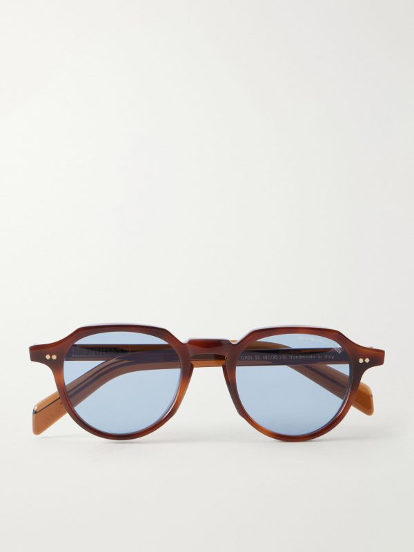 GR06 Round-Frame Tortoiseshell Acetate Sunglasses