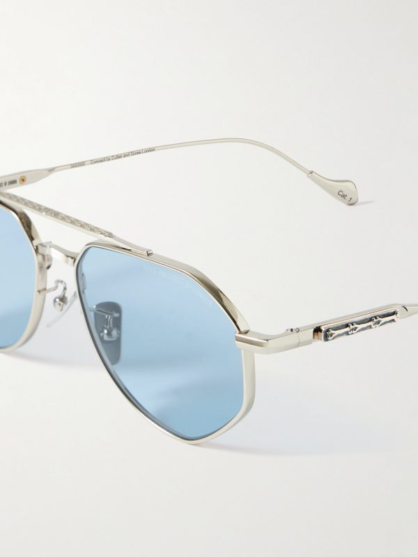 + The Great Frog Lynott Aviator-Style Titanium Sunglasses - CU + The Great Frog Lynott Aviator-Style Titanium Sunglasses - CU