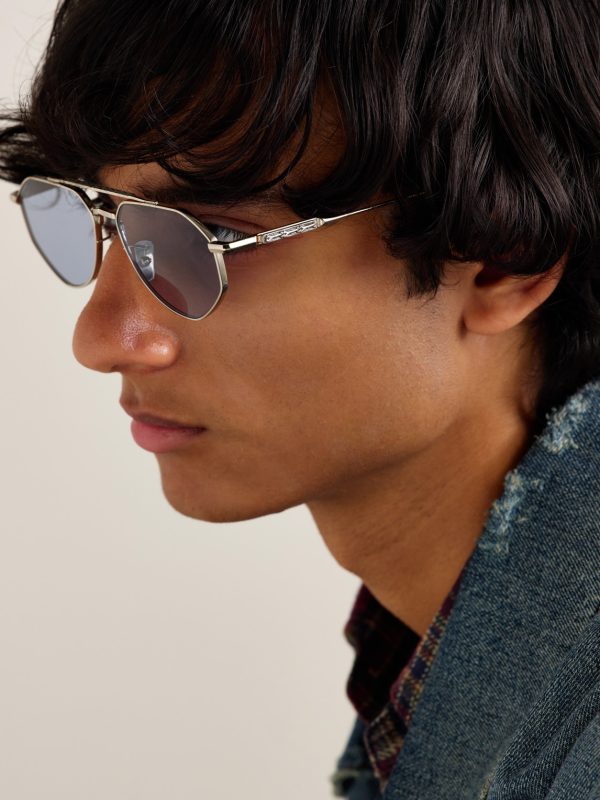 + The Great Frog Lynott Aviator-Style Titanium Sunglasses - E1 + The Great Frog Lynott Aviator-Style Titanium Sunglasses - E1