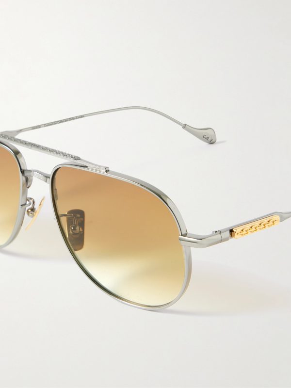 + The Great Frog Bowie Aviator-Style Titanium Sunglasses - CU + The Great Frog Bowie Aviator-Style Titanium Sunglasses - CU