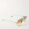 + The Great Frog Bowie Aviator-Style Titanium Sunglasses - FR + The Great Frog Bowie Aviator-Style Titanium Sunglasses - FR
