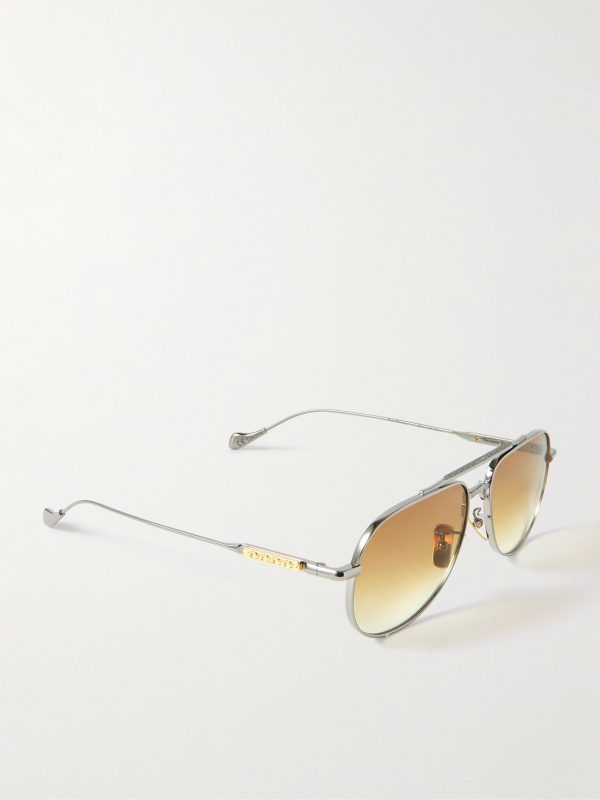 + The Great Frog Bowie Aviator-Style Titanium Sunglasses - FR + The Great Frog Bowie Aviator-Style Titanium Sunglasses - FR