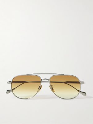 + The Great Frog Bowie Aviator-Style Titanium Sunglasses