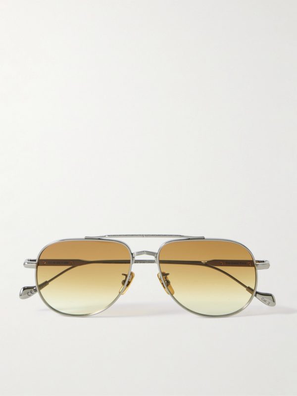 + The Great Frog Bowie Aviator-Style Titanium Sunglasses + The Great Frog Bowie Aviator-Style Titanium Sunglasses