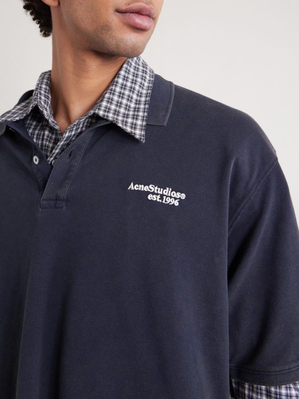 Egnes Logo-Embroidered Cotton Piqué Polo Shirt - CU Egnes Logo-Embroidered Cotton Piqué Polo Shirt - CU