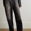 2023 Paint-Splattered Distressed Wide-Leg Jeans - FR 2023 Paint-Splattered Distressed Wide-Leg Jeans - FR