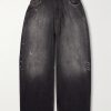 2023 Paint-Splattered Distressed Wide-Leg Jeans 2023 Paint-Splattered Distressed Wide-Leg Jeans