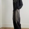 2023 Paint-Splattered Distressed Wide-Leg Jeans - OU 2023 Paint-Splattered Distressed Wide-Leg Jeans - OU