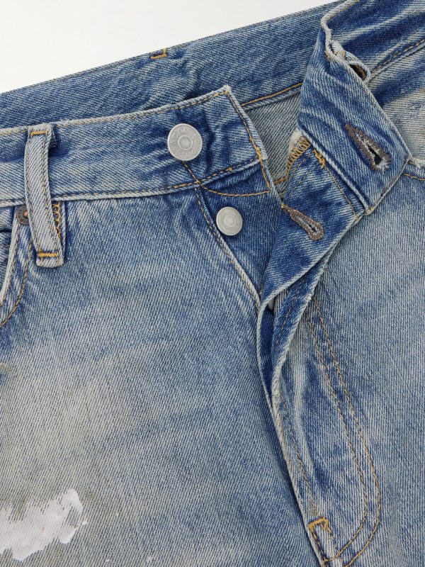 Straight-Leg Distressed Jeans - CU Straight-Leg Distressed Jeans - CU