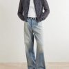 Straight-Leg Distressed Jeans - OU Straight-Leg Distressed Jeans - OU