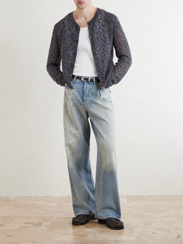 Straight-Leg Distressed Jeans - OU Straight-Leg Distressed Jeans - OU