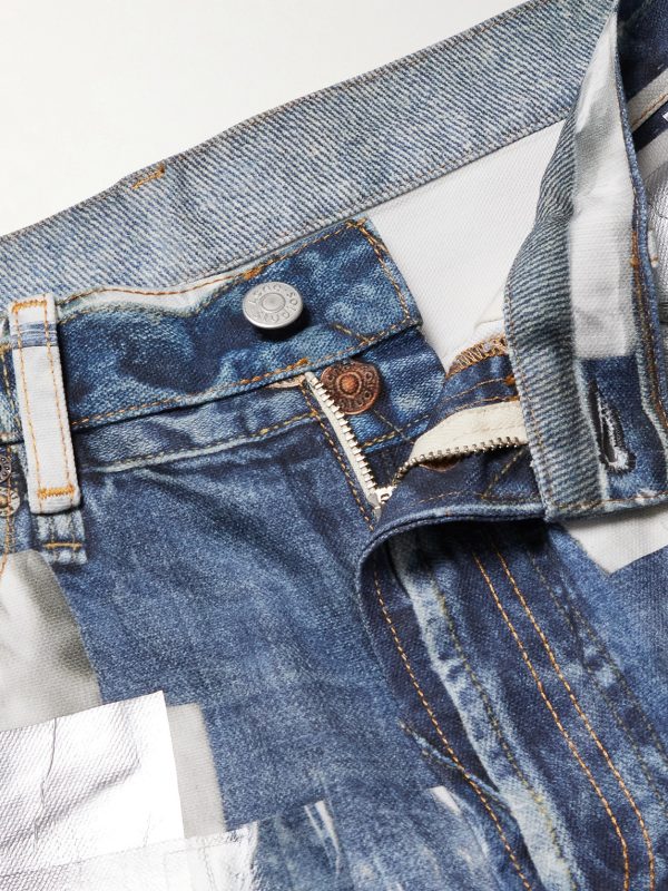 1979 Skinny-Fit Foiled Trompe-L'œil Printed Organic Jeans - E1 1979 Skinny-Fit Foiled Trompe-L'œil Printed Organic Jeans - E1