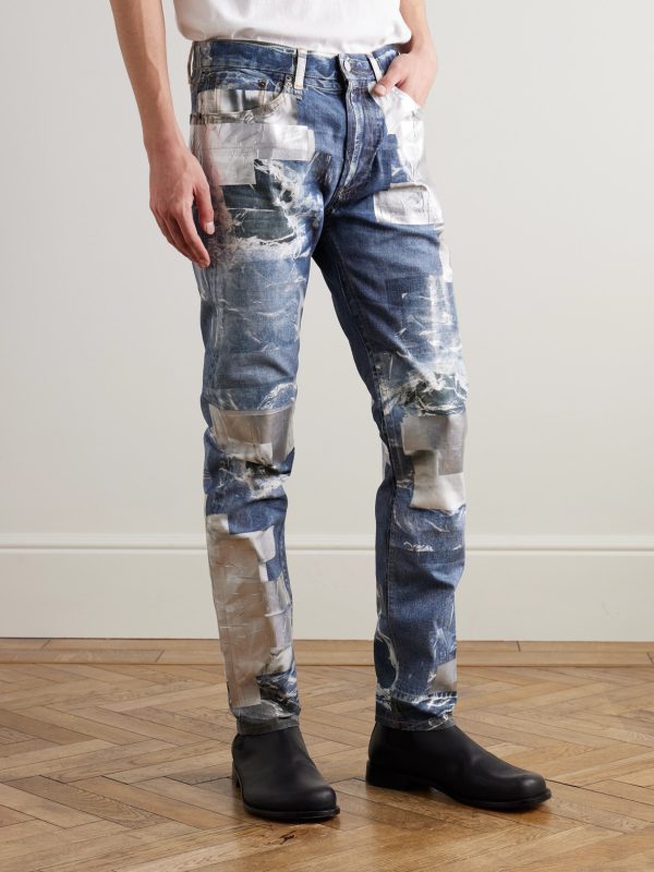 1979 Skinny-Fit Foiled Trompe-L'œil Printed Organic Jeans - FR 1979 Skinny-Fit Foiled Trompe-L'œil Printed Organic Jeans - FR