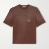 Exford U Oversized Logo-Print Distressed Cotton-Jersey T-Shirt Exford U Oversized Logo-Print Distressed Cotton-Jersey T-Shirt