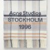 1996 Fringed Checked Wool Scarf