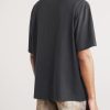 Exford U Oversized Logo-Print Distressed Cotton-Jersey T-Shirt - BK Exford U Oversized Logo-Print Distressed Cotton-Jersey T-Shirt - BK