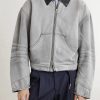 Cotton Leather-Trimmed Jacket - FR Cotton Leather-Trimmed Jacket - FR