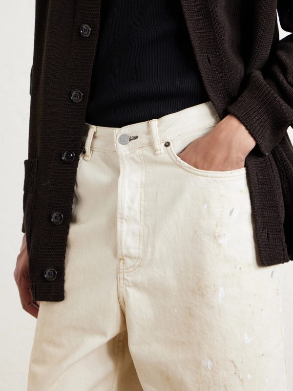 Judda Straight-Leg Paint-Splattered Cotton Shorts - CU Judda Straight-Leg Paint-Splattered Cotton Shorts - CU