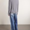 Oversized Logo-Embroidered Wool and Yak-Blend Polo Sweater - BK Oversized Logo-Embroidered Wool and Yak-Blend Polo Sweater - BK