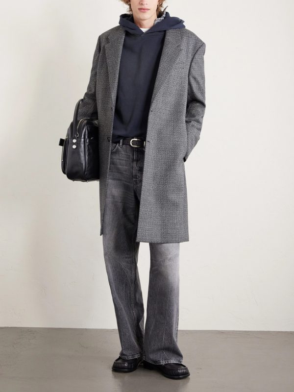 Otam Houndstooth Wool Coat - OU Otam Houndstooth Wool Coat - OU
